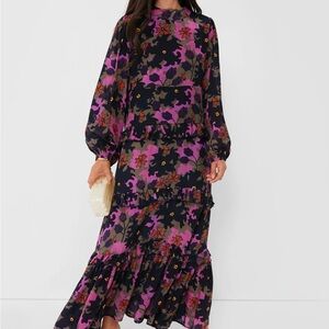 Oliphant Navy Mock Neck dress from Tuckernuck